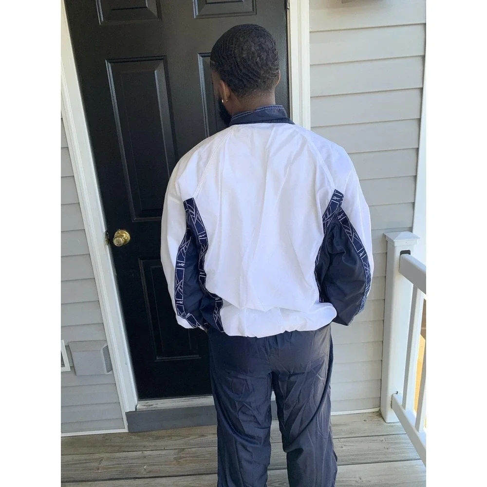 Vintage Blue 90s 3 piece Reebok set‎ puffer jacket vest pants Windbreaker